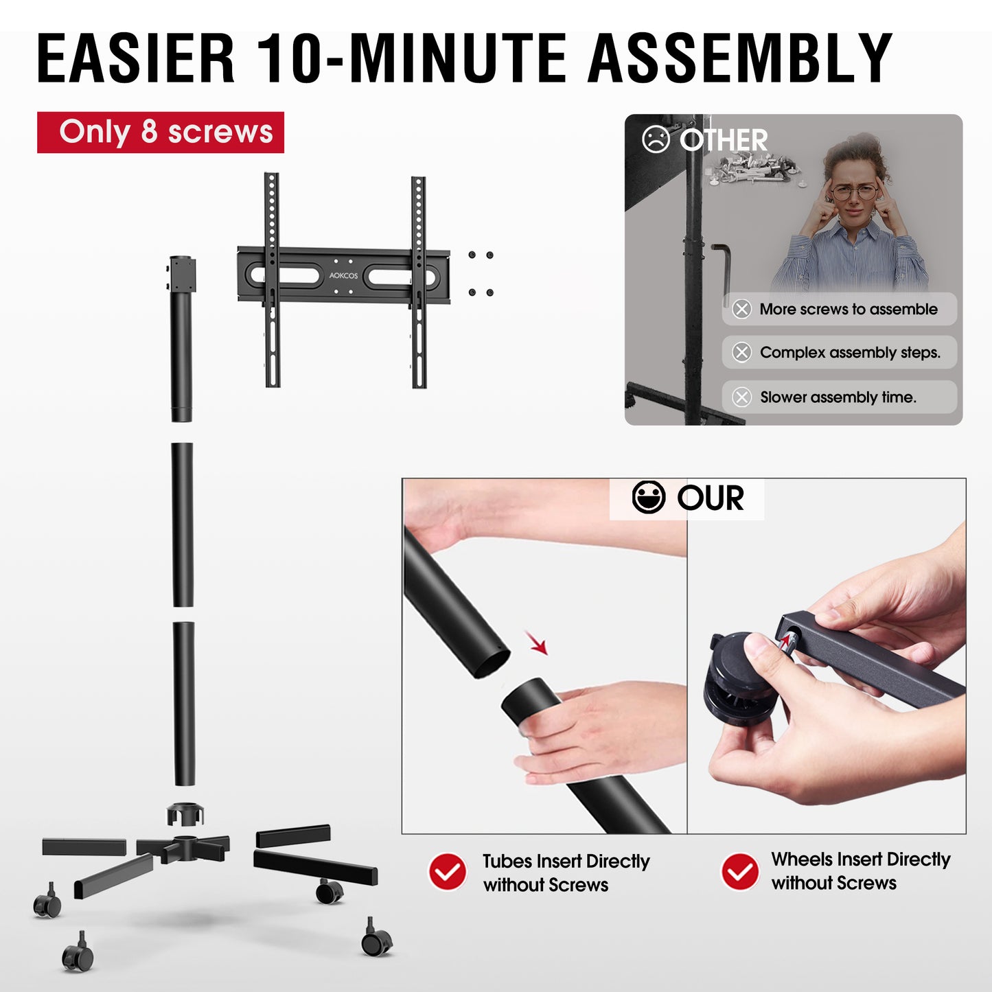 CA TCA65 Mobile TV Stand
