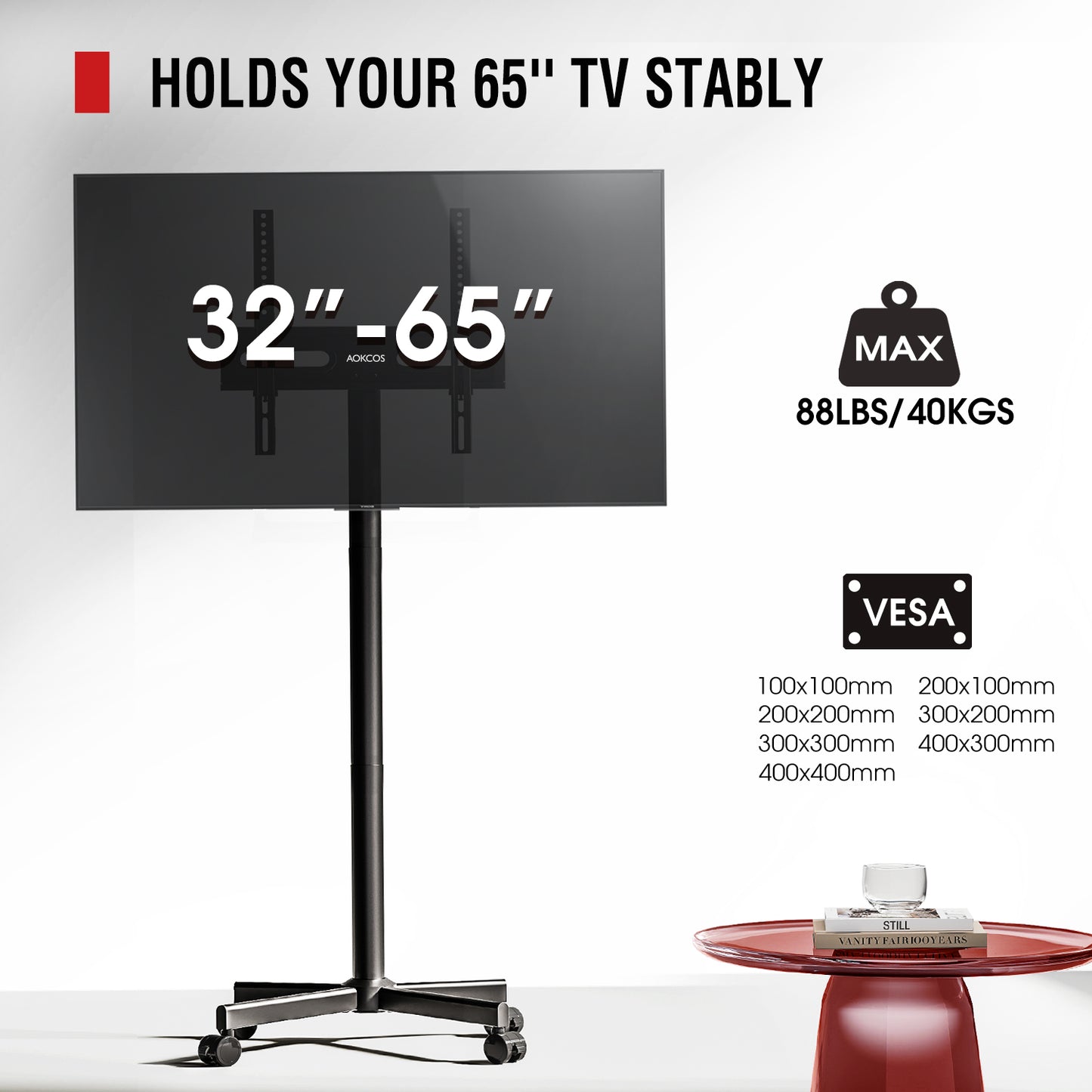 CA TCA65 Mobile TV Stand