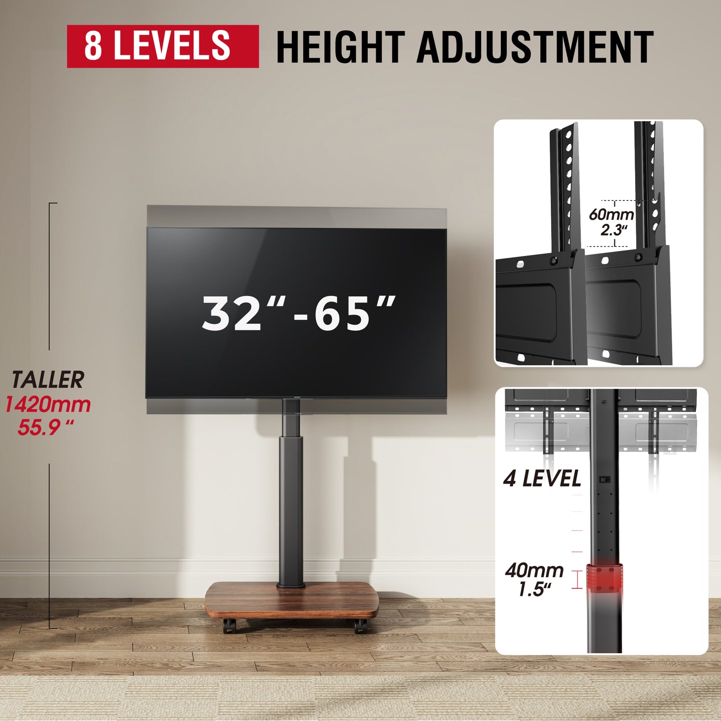CE FT65 Mobile TV Stand