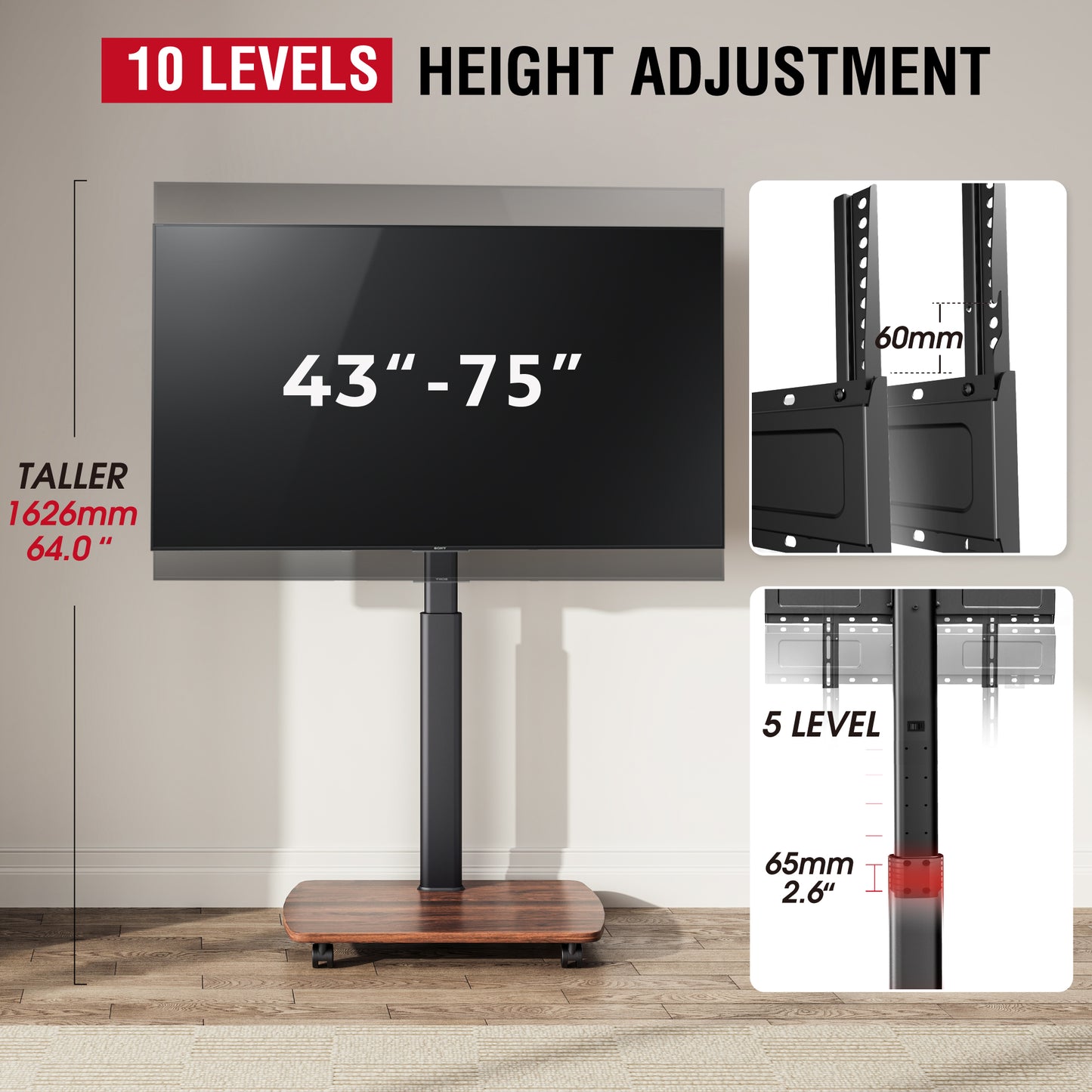 CE FT75 Mobile TV Stand