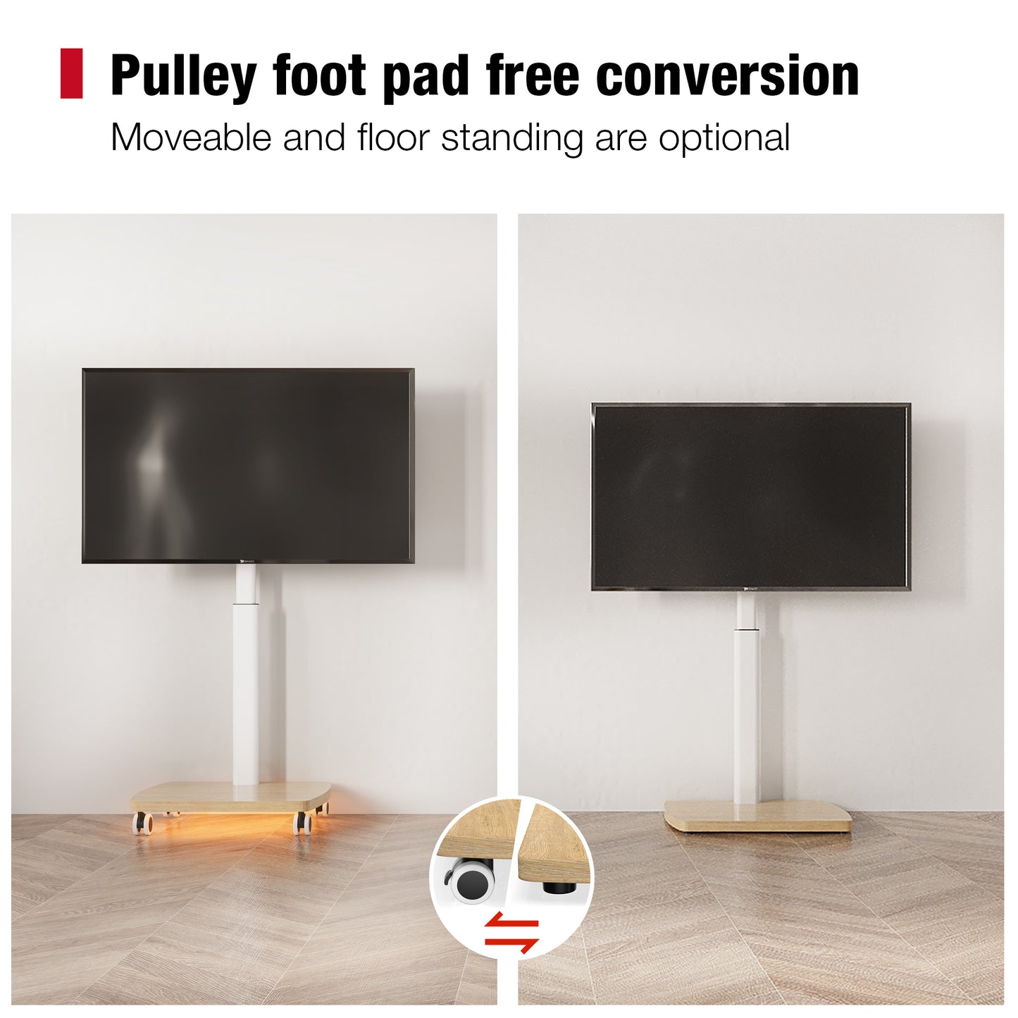 CE FT75 Mobile TV Stand with LED light
