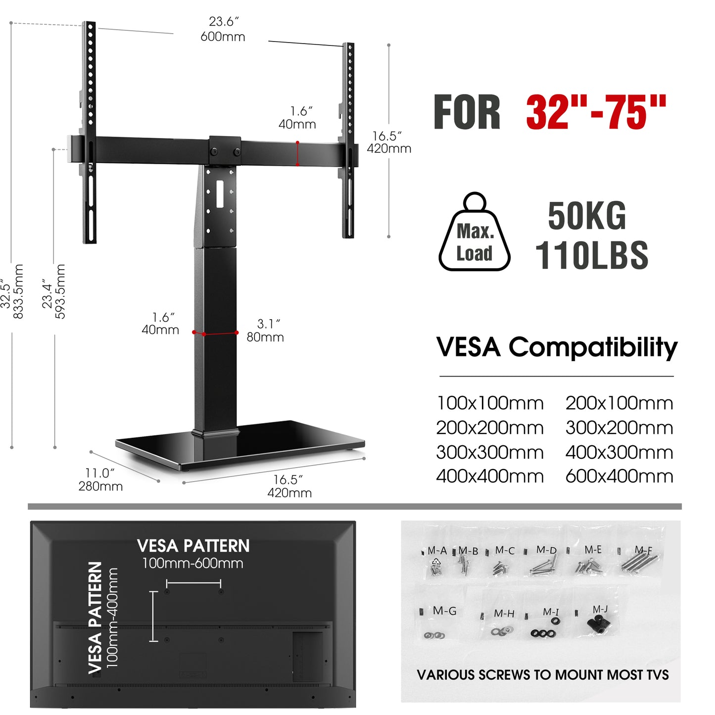 CA TT75 Table Top Stand