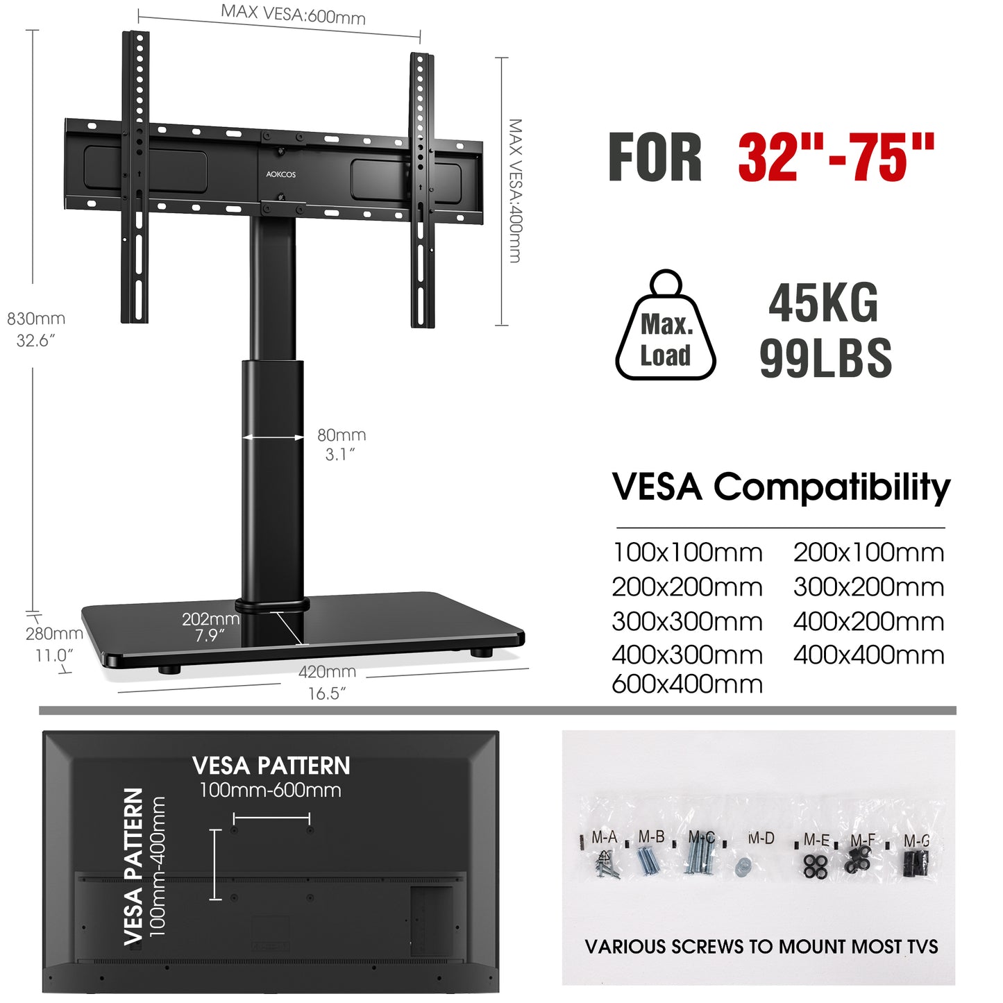 CA TTH75 Table Top Stand