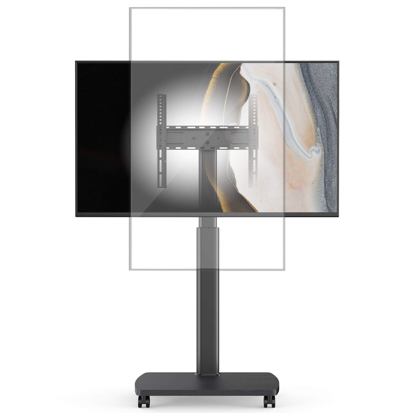CE FT65 Portrait to Landscape Rolling TV Stand