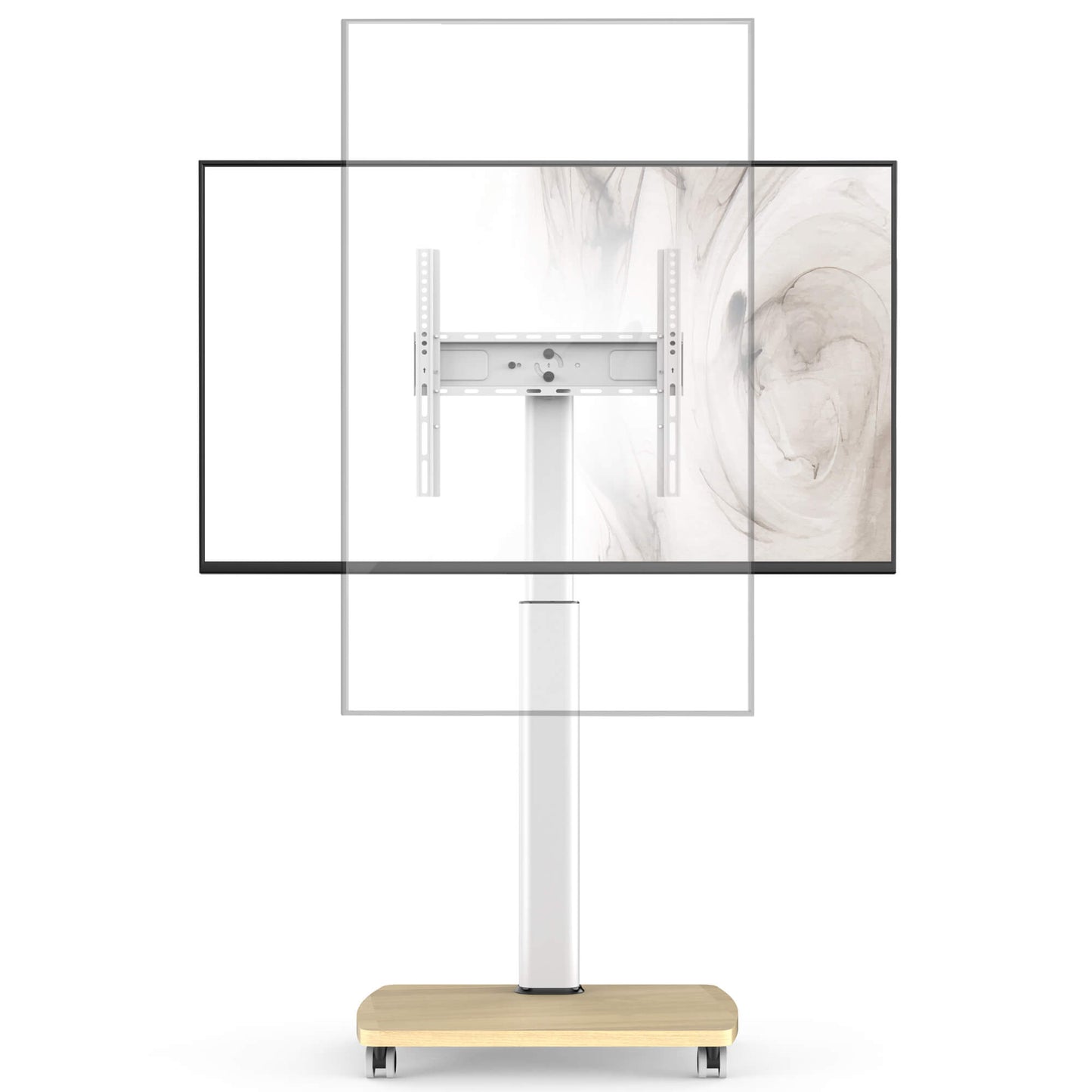 CE FT65 Portrait to Landscape Rolling TV Stand