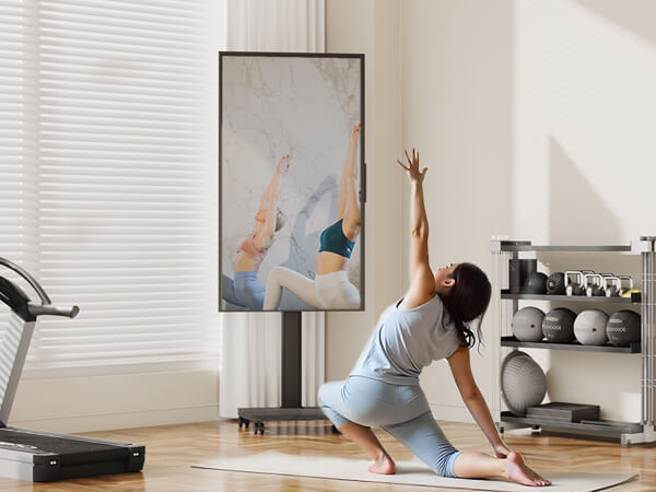 CE FT65 Portrait to Landscape Rolling TV Stand