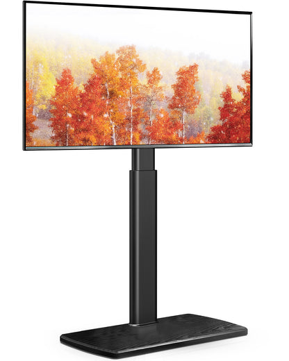 E Sires Floor TV Stand with Wood Base 32-70