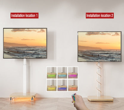 CE FT65 Mobile TV Stand with LED Lights
