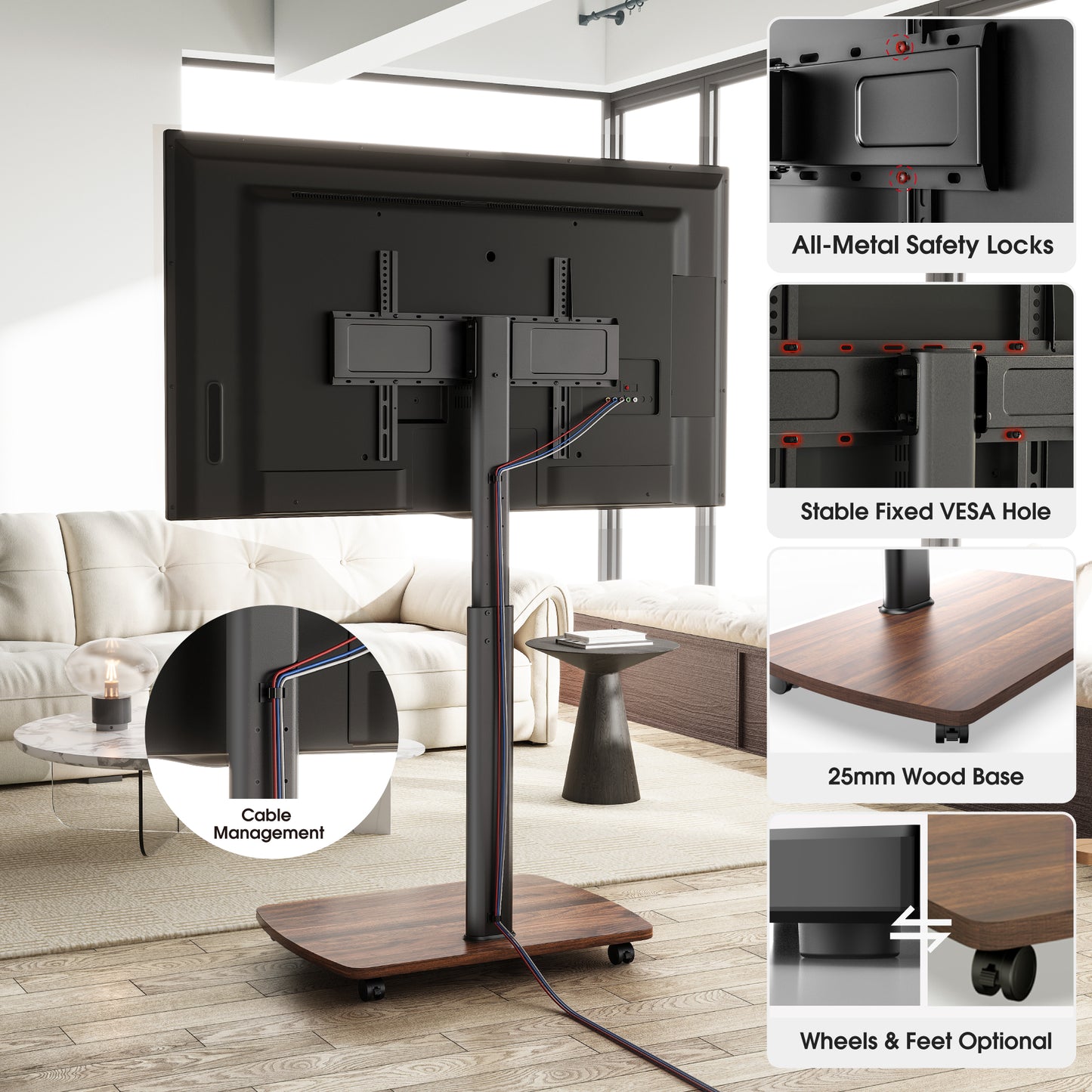 CE FT75 Mobile TV Stand