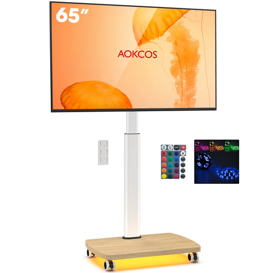 CE FT65 Mobile TV Stand with LED Lights
