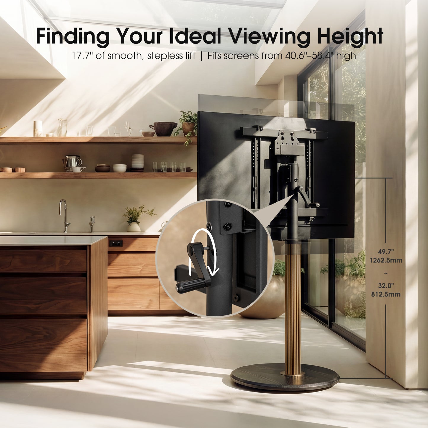 Grilux FT65 Rolling TV Stand