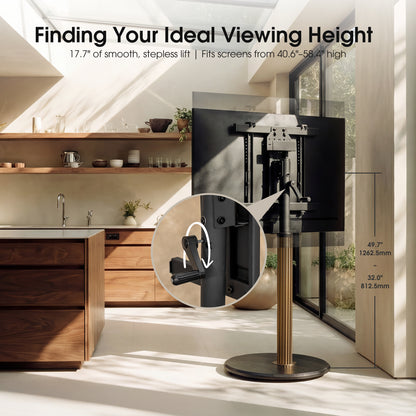 Grilux FT65 Rolling TV Stand